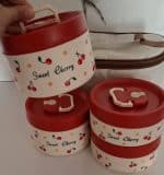 لانچ باکس 4عددی طرح آلبالویی(sweet cherry) - تصویر 3