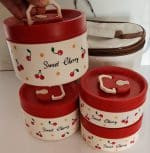 لانچ باکس 4عددی طرح آلبالویی(sweet cherry) - تصویر 5